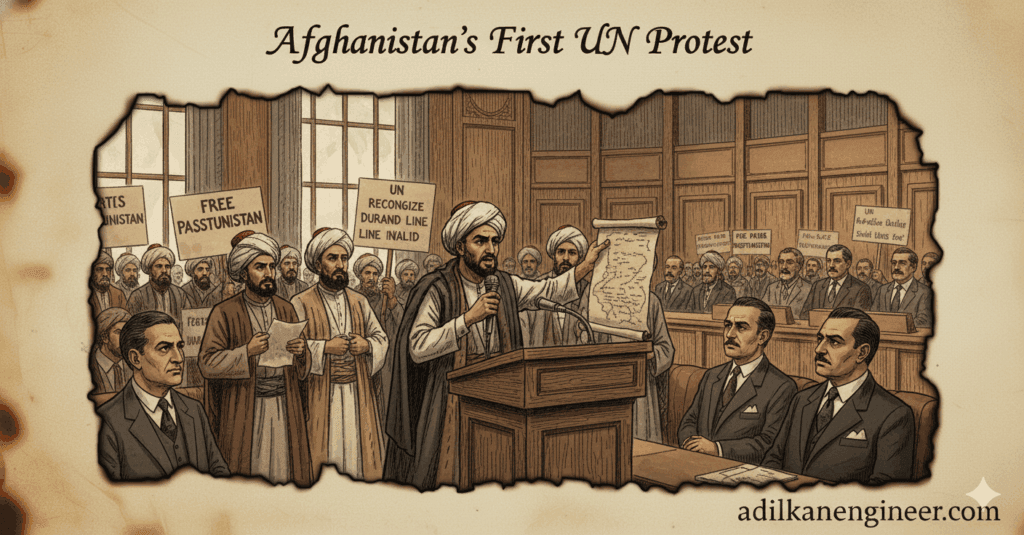 Afghanistan Protest Against Pakistan Afghanistan Control line in UN (Durand line)