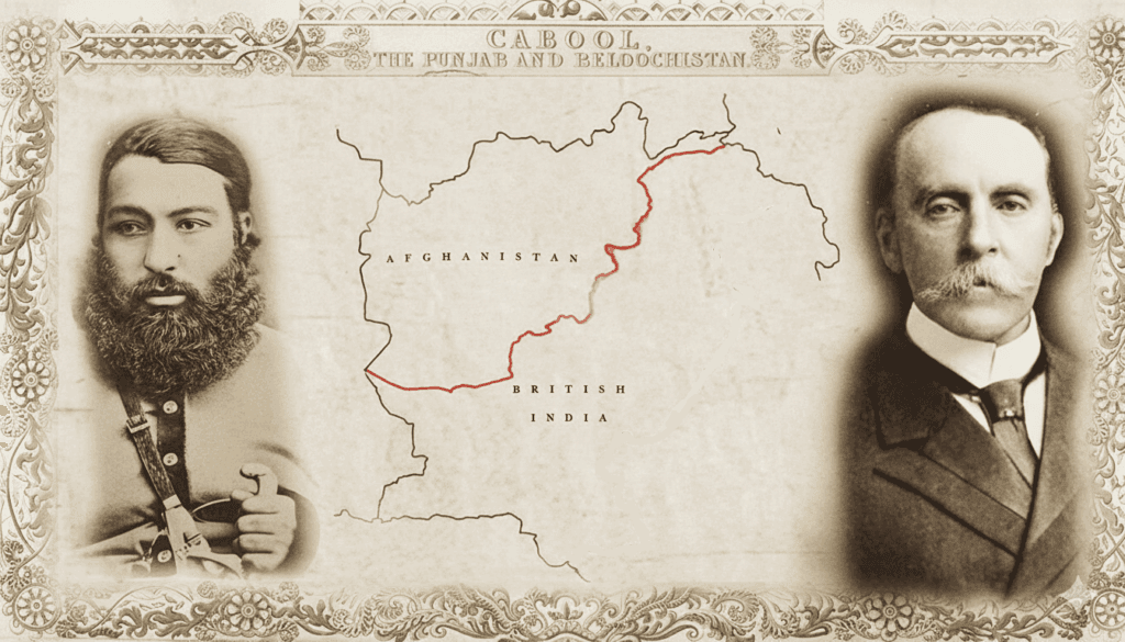Durend Line between Sir Mortimer Durand & Abdur Rahman Khan